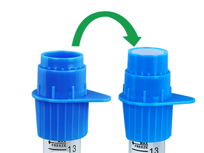 分體式設(shè)計，上杯可倒置收 集殘留細(xì)胞，有效降低樣本 損失