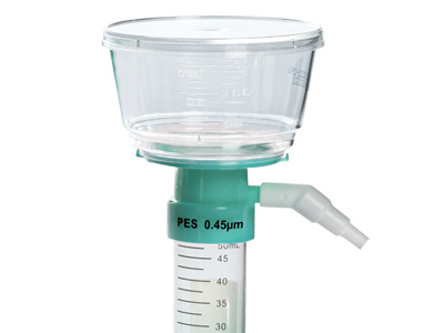 50mm直徑膜，外置抽真空接口，可直接過(guò)濾至50mL離心管中，減少不必要的移液步驟